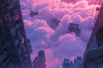 Poster - Soft and calming lofi background from an overhead view.