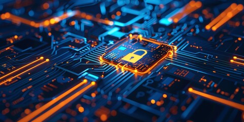 Poster - Abstract idea emphasizing data security.