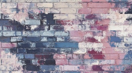Poster - Abstract Textured Background Design Featuring a Painted Brick Wall