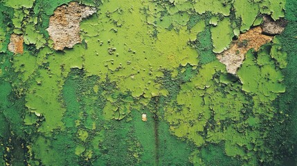 Aufkleber - Abstract green grunge texture of a weathered wall