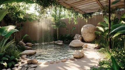 Poster - Bird Bathing and Resting Area