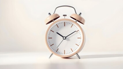 Modern Alarm Clock on a White Background for Home & Lifestyle Branding