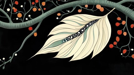Aufkleber - Beautiful Tree Leaf