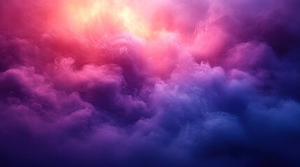 Wall Mural - dramatic and colorful cloudscape with pink, purple, and blue hues.