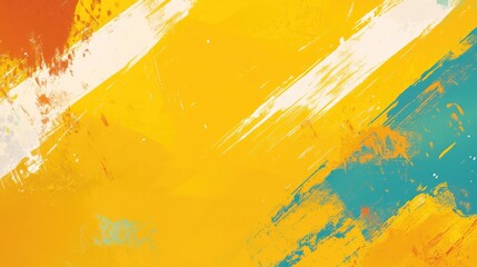 Aufkleber - Abstract colorful background design featuring vibrant yellow hues in a painterly style