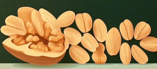 Poster - A Bunch Of Walnut Kernels