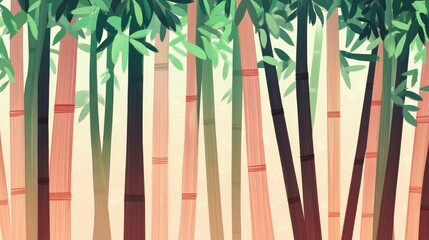 Aufkleber - Burnt Bamboo Backdrop
