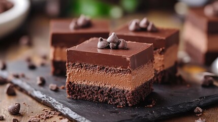 Poster - Chocolate Cake Bar Slice
