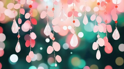 Aufkleber - Bokeh Effect Created by Crystal Chandelier