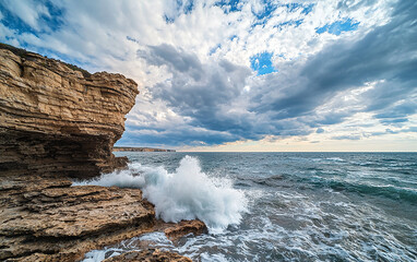 waves and rocks