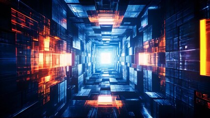 Poster - Abstract advanced technology tunnel