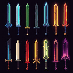 set of weapons