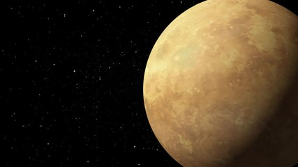 Wall Mural - planet venus with its atmosphere in space, ultra HD