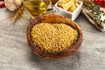 Poster - Dry wheat bulgur fow cooking