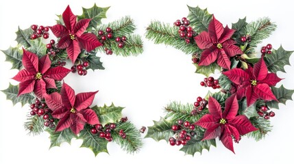 The Festive Poinsettia Wreath