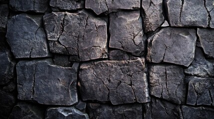 Poster - Artistic representation of a textured stone wall background