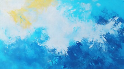 Aufkleber - Abstract Oil Painting 3D Render Art Style Interior Decor Wall Artwork Print Modern Impressionism Large Background Brushstrokes On Surface Graphic Art Painting