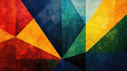 Aufkleber - Abstract geometric art painting suitable for wall decor wallpaper posters murals carpets and various print formats