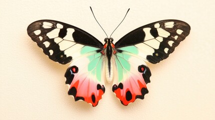 Aufkleber - Close up of a butterfly isolated on white