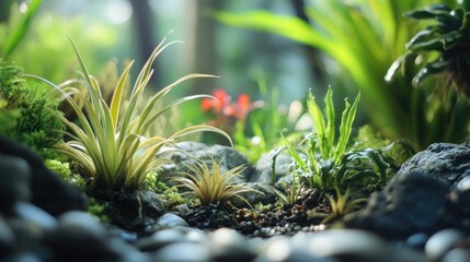 Poster - Air Plants in a Garden Setting
