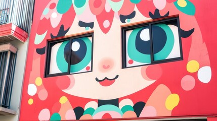 Aufkleber - Captivating Street Art on Building
