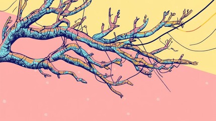 Poster - Beautiful Frosted Branch in Winter