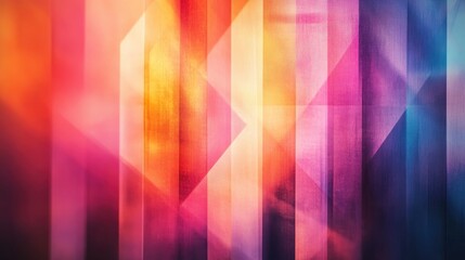 Aufkleber - Abstract geometric texture featuring a colorful blurred background and gradient patterns ideal for themes presentations templates or design projects