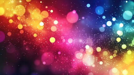 Aufkleber - Colorful abstract rainbow design template