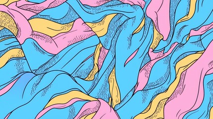 Aufkleber - Abstract Blue Tent Fabric Texture