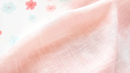 Aufkleber - Bleached Pink Textured Fabric