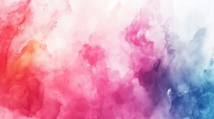 Poster - Abstract soft background featuring multi colored ink stains with a gentle white grunge effect perfect for decorative purposes and artistic projects