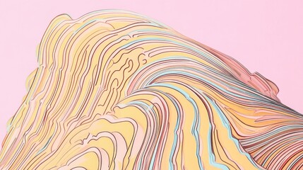 Aufkleber - Abstract Paper Cards with Shallow Depth of Field Close Up of Curved Book Cards
