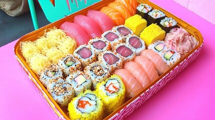 Poster - Assorted Freshly Prepared Sushi Delights