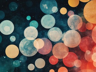 Aufkleber - Abstract wallpaper design featuring transparent bubbles Ideal background for social media pages posters presentations outdoor advertising and various projects Vector illustration