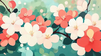 Poster - Close Up of Apple Tree Blossoms