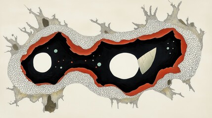Aufkleber - Collection of Burnt Holes on Paper