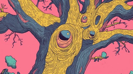 Aufkleber - Close up of an ancient tree