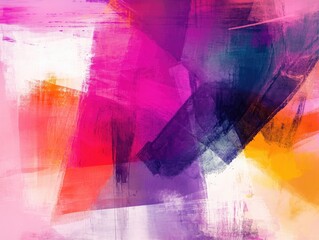 Aufkleber - Abstract digital artwork featuring a fantasy themed sketch layout with vibrant stain effects