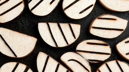 Poster - Close Up of Grilled Sliced Sausages