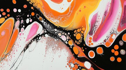 Aufkleber - Abstract art painting featuring a pattern on a white background