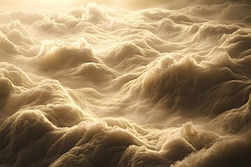 Wall Mural - serene abstract watercolor clouds in soft pastel tones