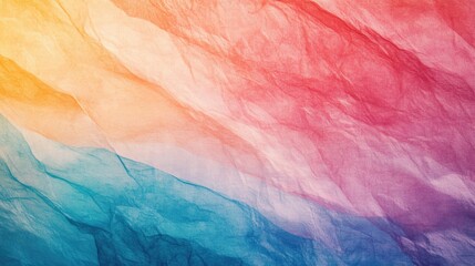 Aufkleber - Abstract Rainbow Watercolor Painting Background Gradient Colors Sunlight Wind Splash Brushstroke Vibration Grain Blurring Grainy Textured Paper Banner