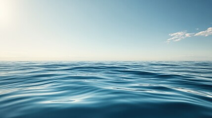 Poster - A gradient of soft blue tones with subtle textures, creating a sleek, abstract background that flows smoothly from light blue to deep oceanic shades.
