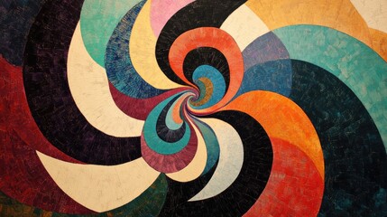 Poster - Abstract artwork featuring a swirling pattern