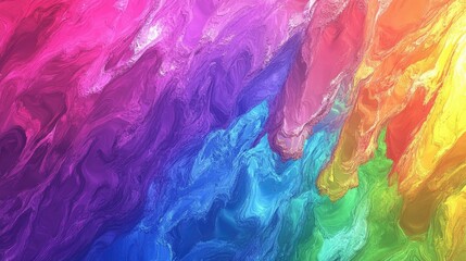 Aufkleber - A vibrant tie dye background featuring a spectrum of rainbow colors