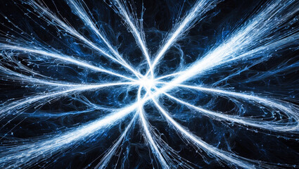 Wall Mural - The quantum field, a swirling dance of energy and matter
