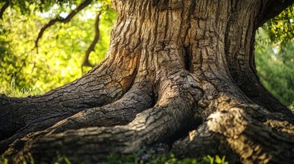 Aufkleber - Close Up of a Large Tree Trunk