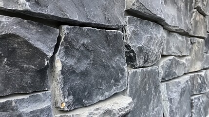 Aufkleber - Close up of textured wall featuring large gray stones