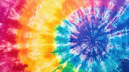 Poster - A vibrant abstract tie dye background featuring a spectrum of rainbow colors