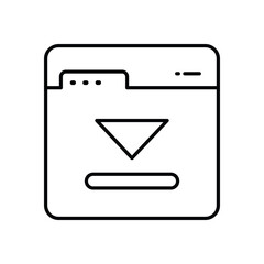 Wall Mural - Tab vector icon stock illustration